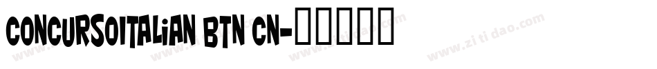 ConcursoItalian BTN Cn字体转换